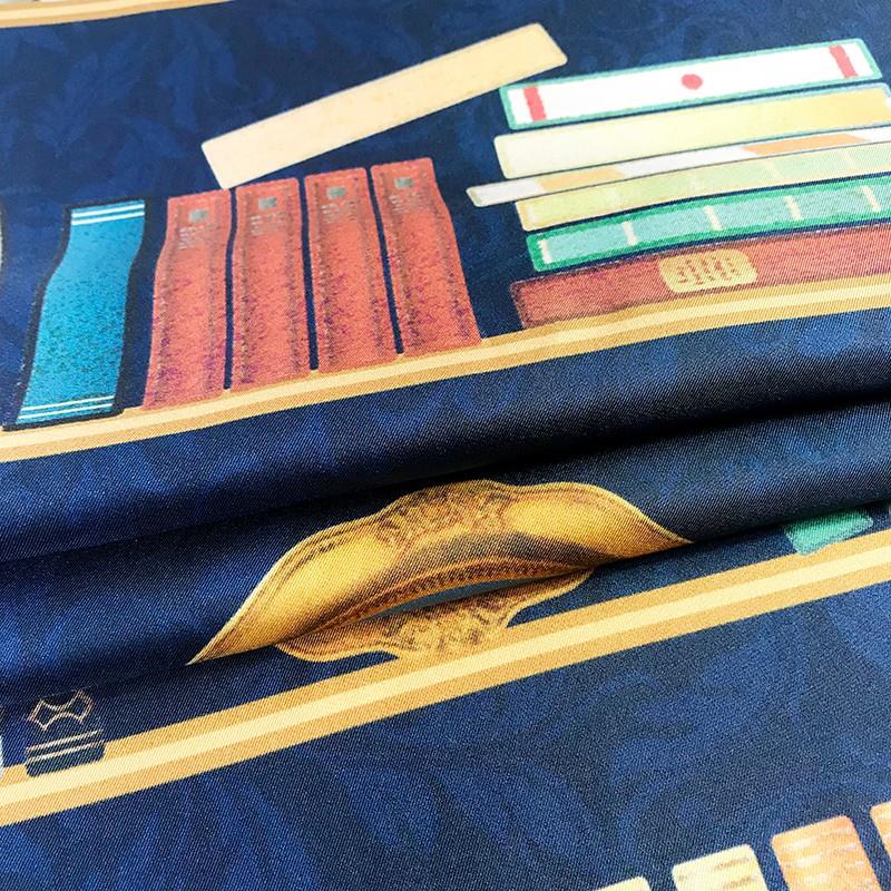100% Silk Twill Long Scarf Shawl (2)