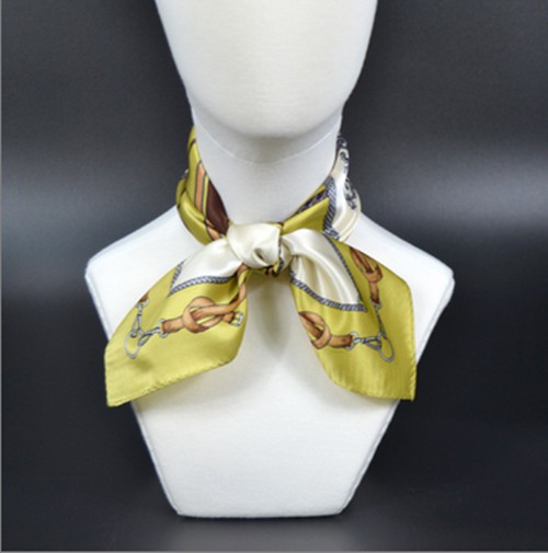 Made Hand Printed Satin Scarves For Russia Client
