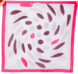 French Fashion Brand Tailor Pink Polyester Pongee Square