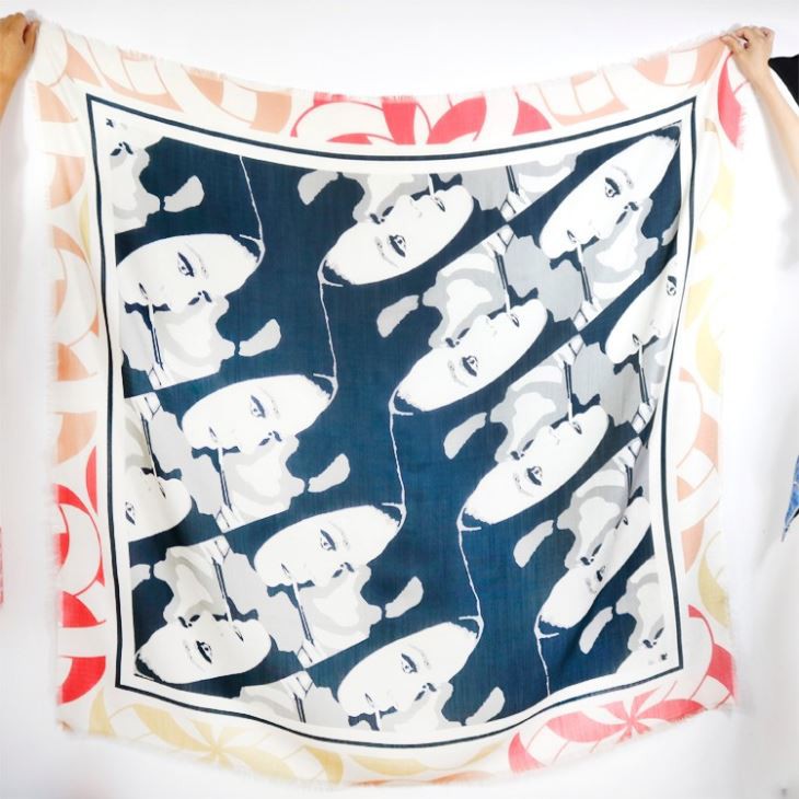 Silk Wool Custom Shawl