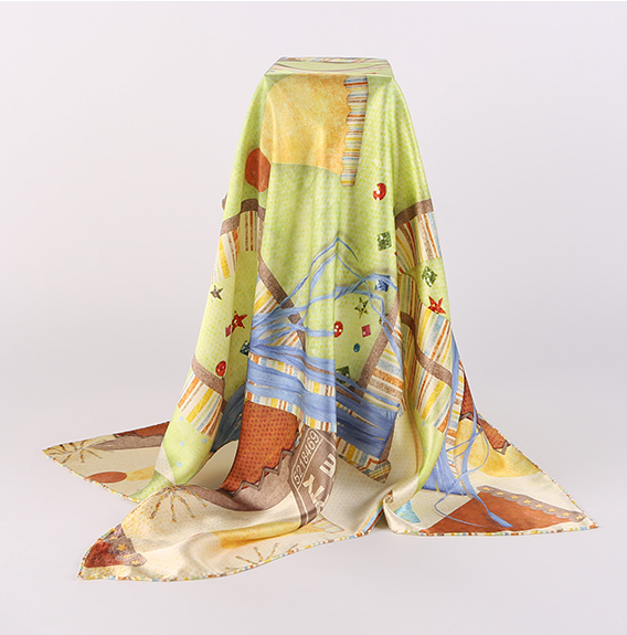 Designer Lady Silk Scarves For Wholesale